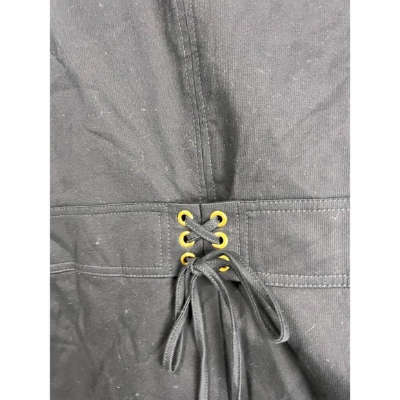 Talbots Blazer Women 22 W Navy Blue Long Sleeve Double Button Back Tie Detail - Picture 9 of 12